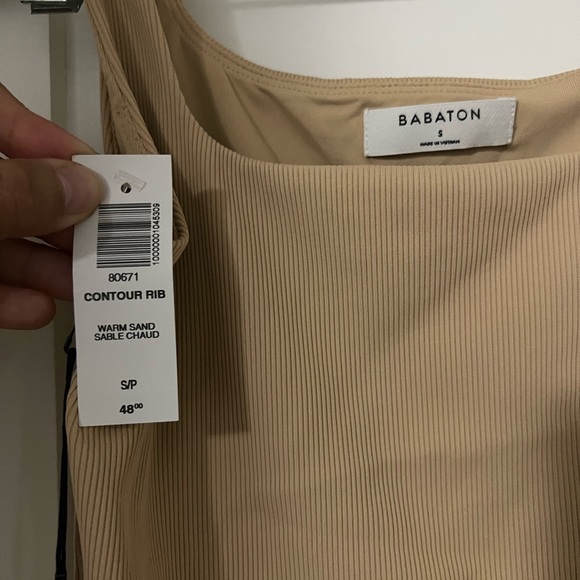 NWT Aritzia Rib Contour. Size Small. Warm Sand - Picture 3 of 4